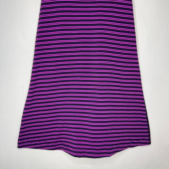 Lululemon Purple Navy Striped Swiftly Tech Racerback Tank Top Womens Size 4 - Picture 4 of 8